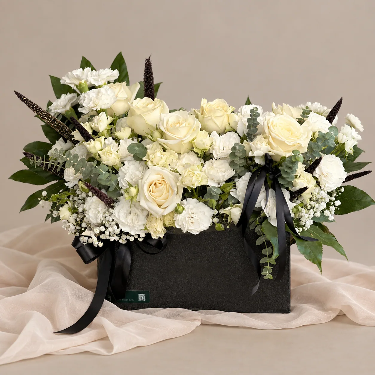 باکس گل ترحیم رز