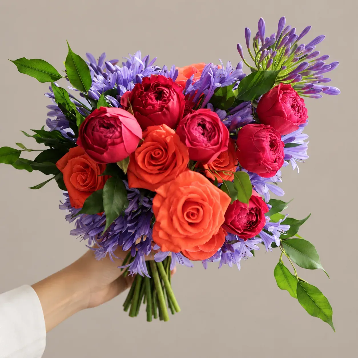 دسته گل ژولیت قرمز