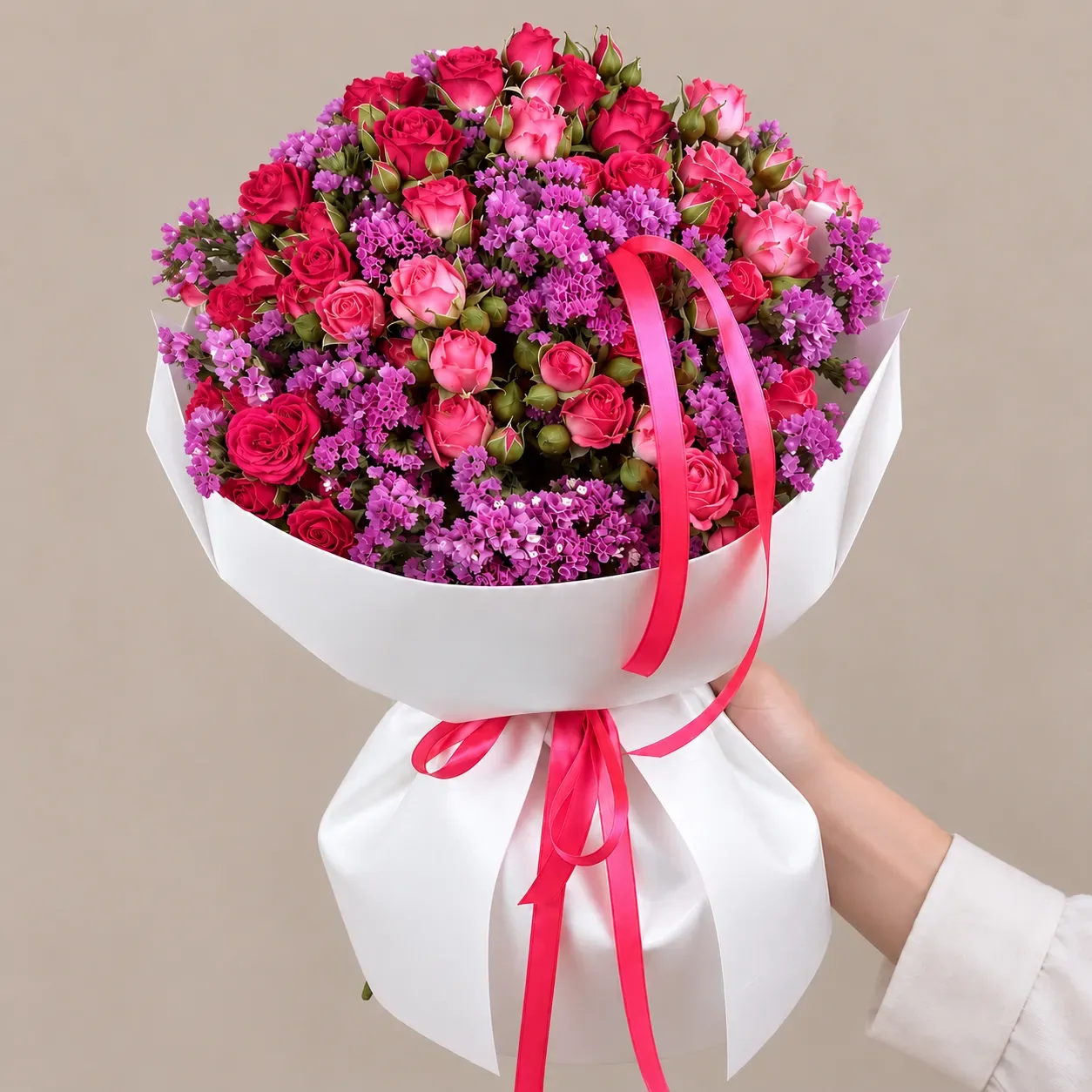 دسته گل سرخابی مینیاتوری