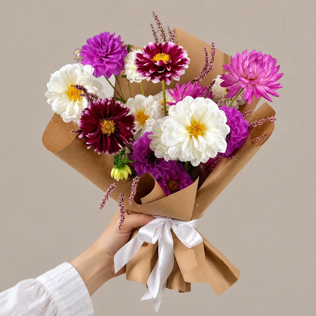 دسته گل کوکب بنفش